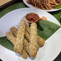 Cheese sticks (slightly spicy marinara)  at Munchies Tha Phae Gate in Chiang Mai