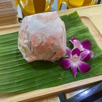 Egg and bacon muffin wrapped up (forgot to take another photo!)  at Munchies Tha Phae Gate in Chiang Mai