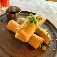 Spring rolls  at Rise in Bridport