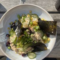 Vegan sushi bowl  at Rise in Bridport