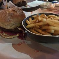 Vegan burger at Rise in Bridport
