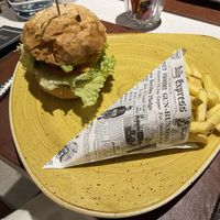 Vegan burger  at Hard Rock Hotel in Davos