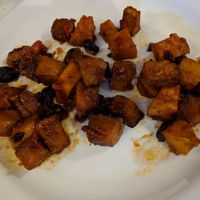 Pumpkin with prunes at Troitsky Most - Nab Reki Moyki in St Petersburg