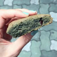 gluten-free mugwort scone at WondeRaw - 원더로우 in Seoul