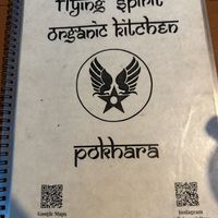   at Flying Spirit Organic Kitchen in Pokhara
