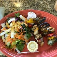 Begetters w jicama salad at Pura Vida in Mazatlan