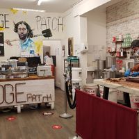 Yup that's him on the wall! at The Fudge Patch in South East London