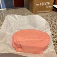 Strawberry & Cream fudge at The Fudge Patch in South East London
