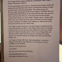   at The Fudge Patch in South East London