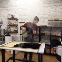 Fudge making in action at The Fudge Patch in South East London