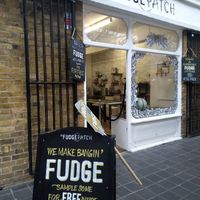 Outside at The Fudge Patch in South East London