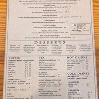 Menu back page at Eish & Malh in Cairo