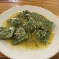 Spinach and ricotta ravioli at Eish & Malh in Cairo