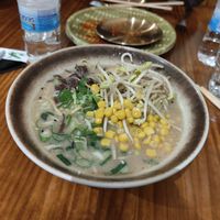 Ramen de setas (sin huevo) at 127 Taipei Bar in Madrid