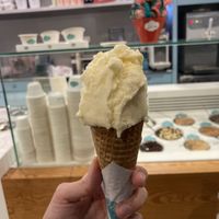 Pineapple ice cream  at Leggenda - Jaffa Port in Tel Aviv