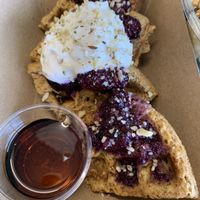 Sweet potato waffles 😍 at Plantz Cafe in Dracut