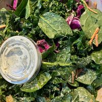 super green goddess salad
*** The dressing that comes with this salad is NOT vegan. Sub it out for a vegan dressing if you'd like to try  at sweetgreen - Michigan Ave in Chicago