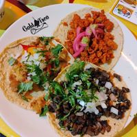 Pibil, brocheta y champiñones #Veganuary at Gold Taco - Roma Norte in Mexico City