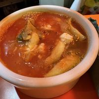 Tortilla soup  at Gold Taco - Roma Norte in Mexico City
