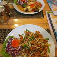 Vegan Pad Thai noodles and Cashew Nut at Taste from Heaven in Chiang Mai