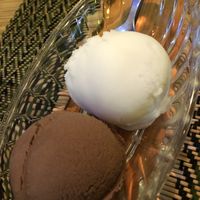 Chocolate and coconut vegan ice cream 🍦  at Taste from Heaven in Chiang Mai