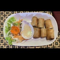 Fried spring rolls at Taste from Heaven in Chiang Mai
