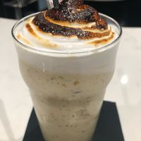 Vegan pistachio milk shake at Bona Bona in Port Chester