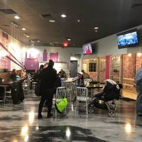 Seating area at Bona Bona in Port Chester