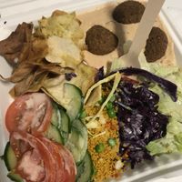Salad box   at Falafel Corner in Cardiff
