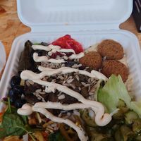 Vegan Mezze at Falafel Corner in Cardiff