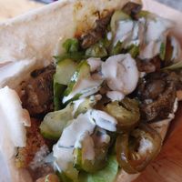 Pita bread at Falafel Corner in Cardiff