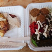 Vegan Mezze at Falafel Corner in Cardiff