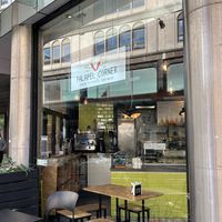   at Falafel Corner in Cardiff