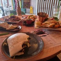 Bao burger and other vegan options at Wok Inn in Blackpool