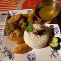 Vegetable katsu curry at Wok Inn in Blackpool