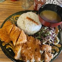 Katsu curry (cauliflower and sweet potatoe steak)   at Wok Inn in Blackpool