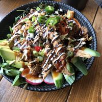 Oyster mushroom salad  at The Oakwood in Glossop