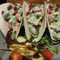 Greek tacos at The Oakwood in Glossop