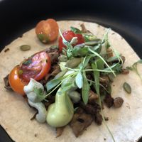Pictured here is a vegan taco  at Althea in Chicago