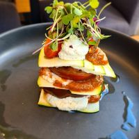 Raw lasagna. Amazing pesto at Althea in Chicago