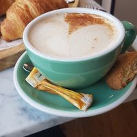 Chai latte with oat milk at Anne&Max in Leiden