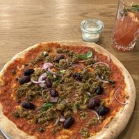 Tuna vegan, super lecker 😋   at Pizza Mono in Darmstadt