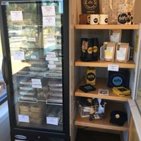 Refrigerated vegan items at Sift Gluten Free in Minneapolis