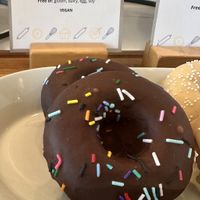 Double chocolate donut   at Sift Gluten Free in Minneapolis