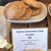 Tahini chocolate chip cookie   at Sift Gluten Free in Minneapolis