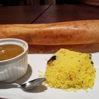 dosa, lemon rice, sambar at Nakshatra in Yokohama