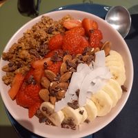 Choco acai bowl at MakaMaka in Split