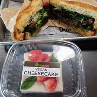 Pure Panino and Cheesecake (all vegan) at Delicious Raw Kitchen and Juice Bar - Pine Ridge Rd in Naples