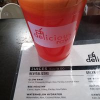 Glow Raw juice at Delicious Raw Kitchen and Juice Bar - Pine Ridge Rd in Naples