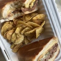 Cubano w/ Plaintain Chips at Vegan Cuban Cuisine in Miami